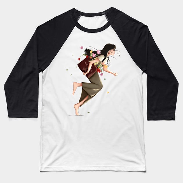 Run Baseball T-Shirt by eitchyfingers